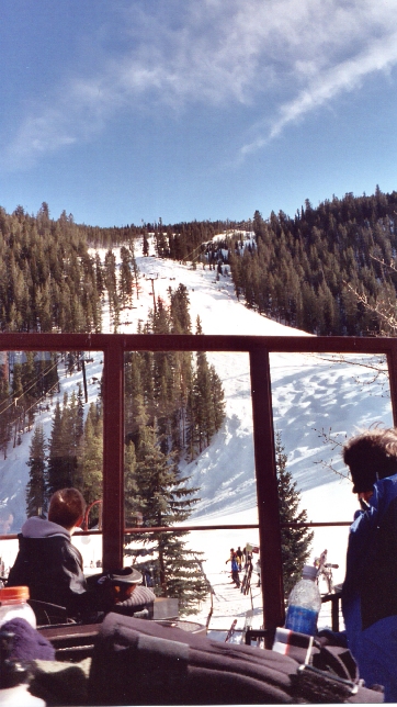 Here is the view of Lower Go Devil from the Last Lift Bar.  Many Cointreau's, Vodka and Tonics, Margarita's, and Hot Chocolate with Peppermint Schnapps were consumed here.